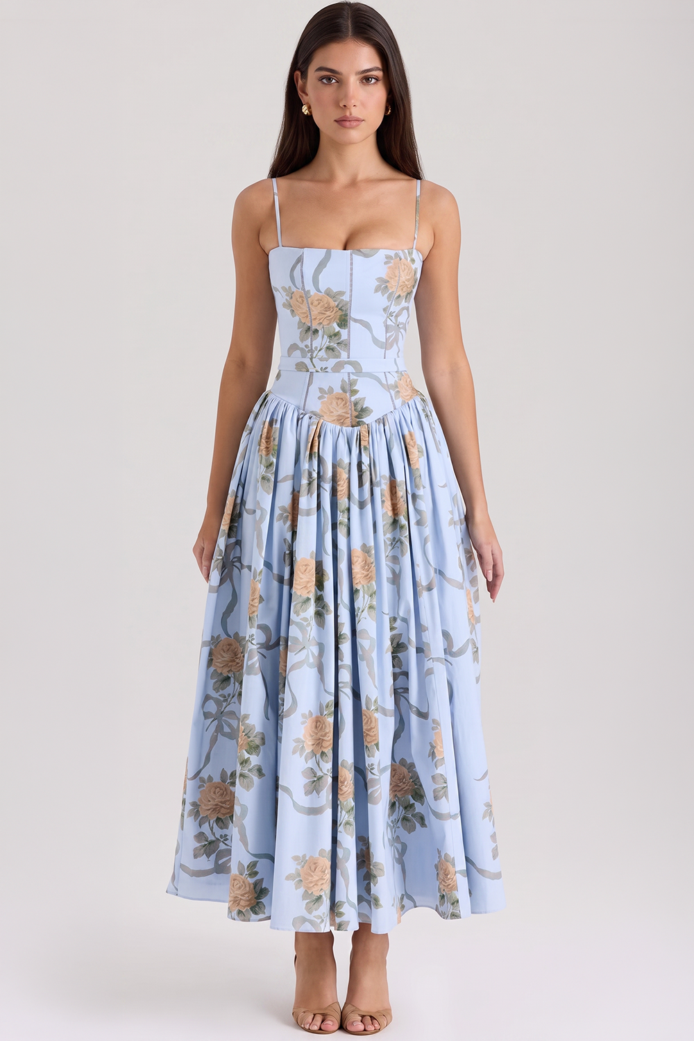 Vestido Modelador Camille - Branco Floral