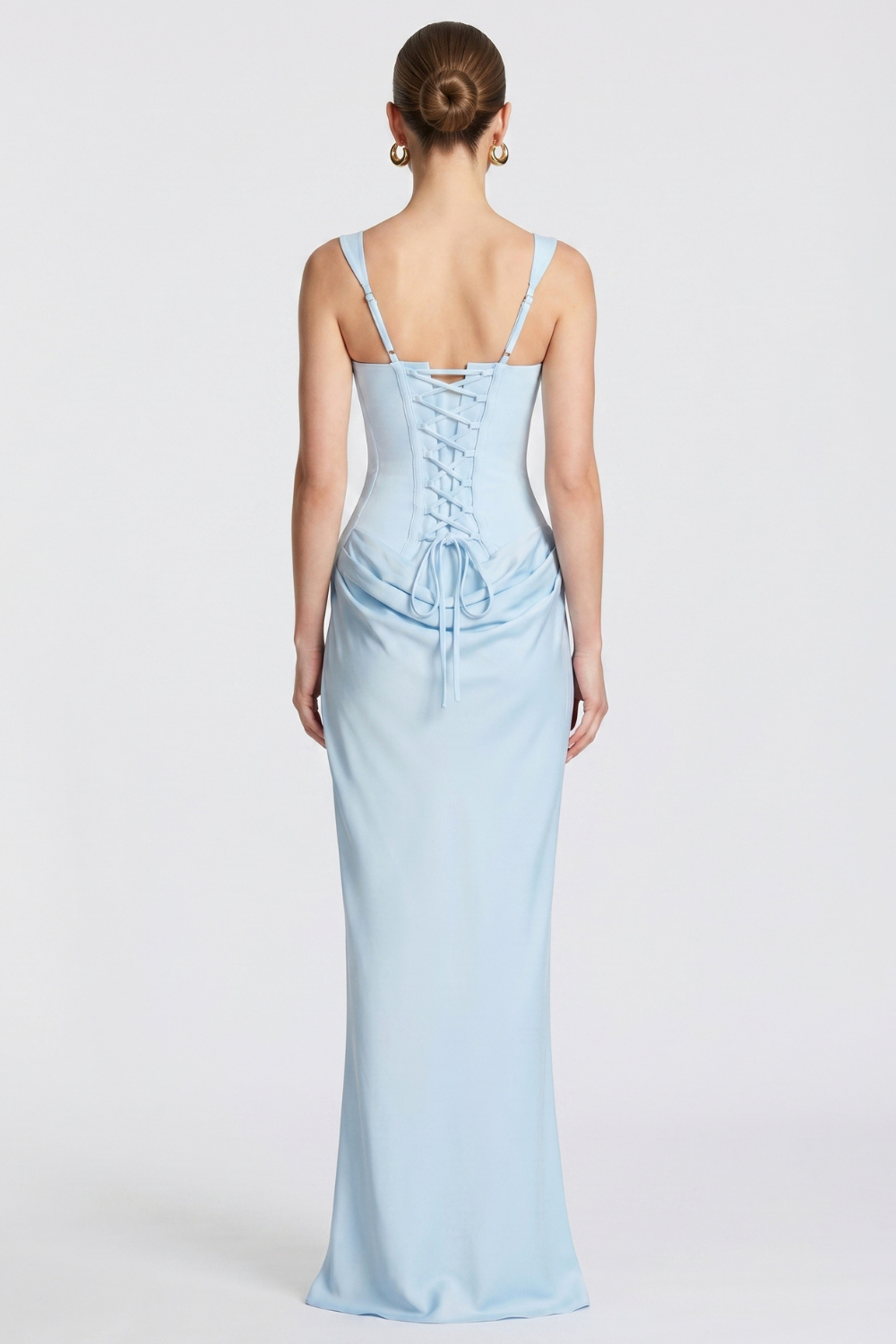 Vestido Longo Bustier Amelli - Azul