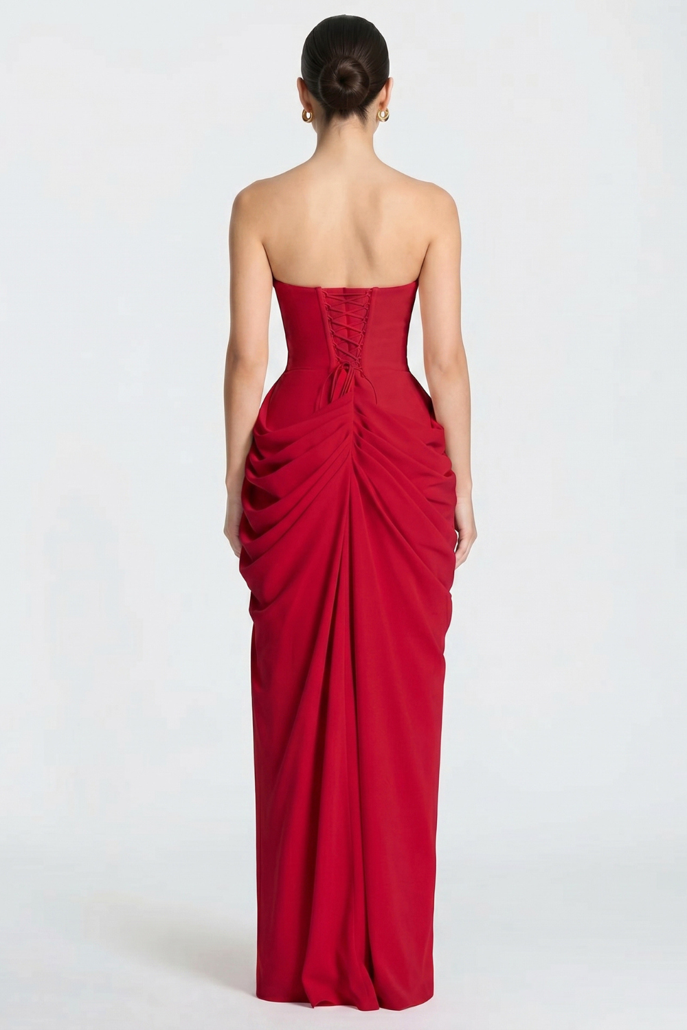 Vestido Longo Bustier Bianca - Vermelho