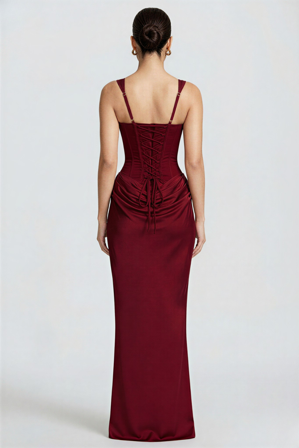 Vestido Longo Bustier Amelli - Marsala