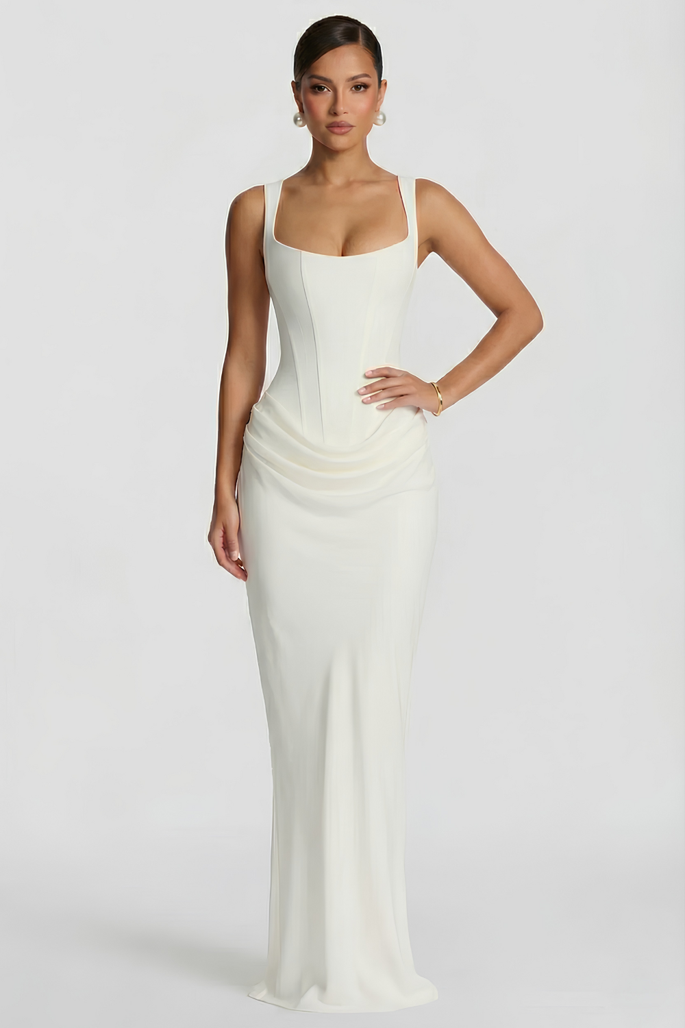 Vestido Longo Bustier Amelli - Branco