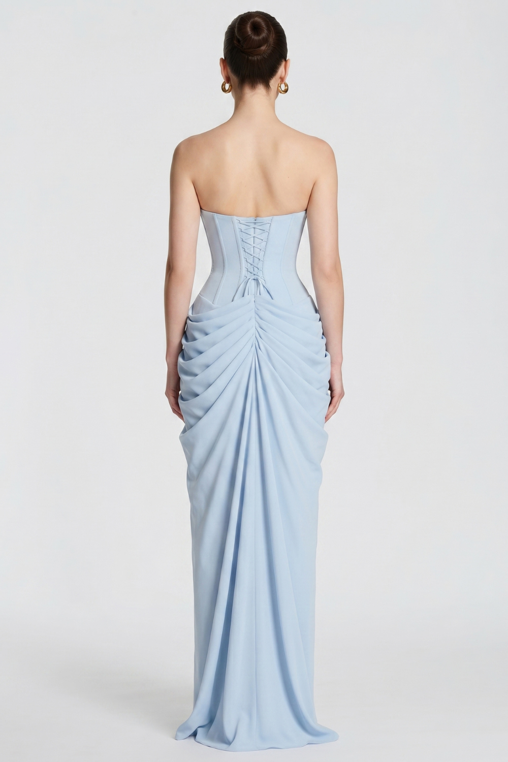 Vestido Longo Bustier Bianca - Azul