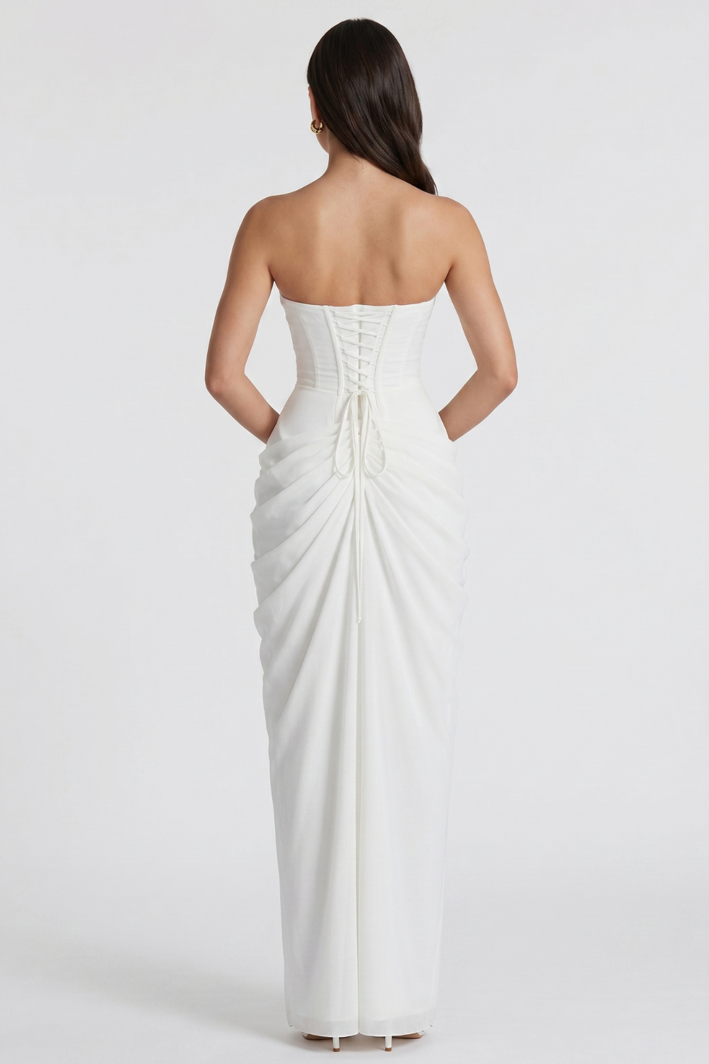 Vestido Longo Bustier Bianca - Branco