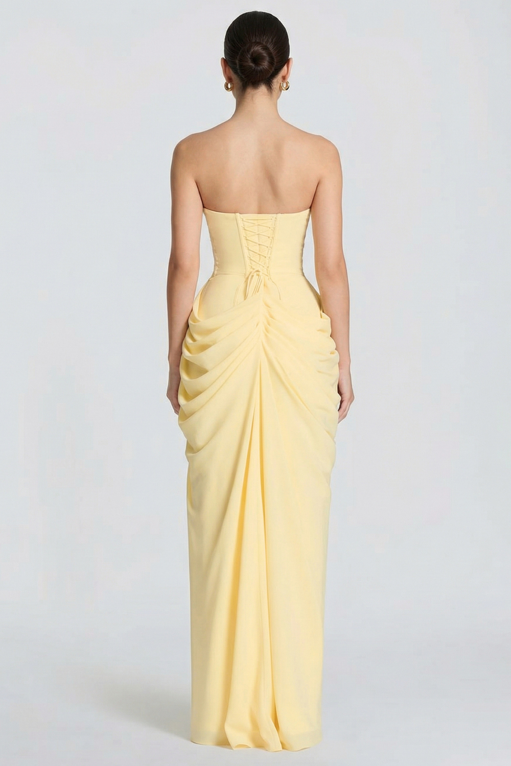 Vestido Longo Bustier Bianca - Marrom