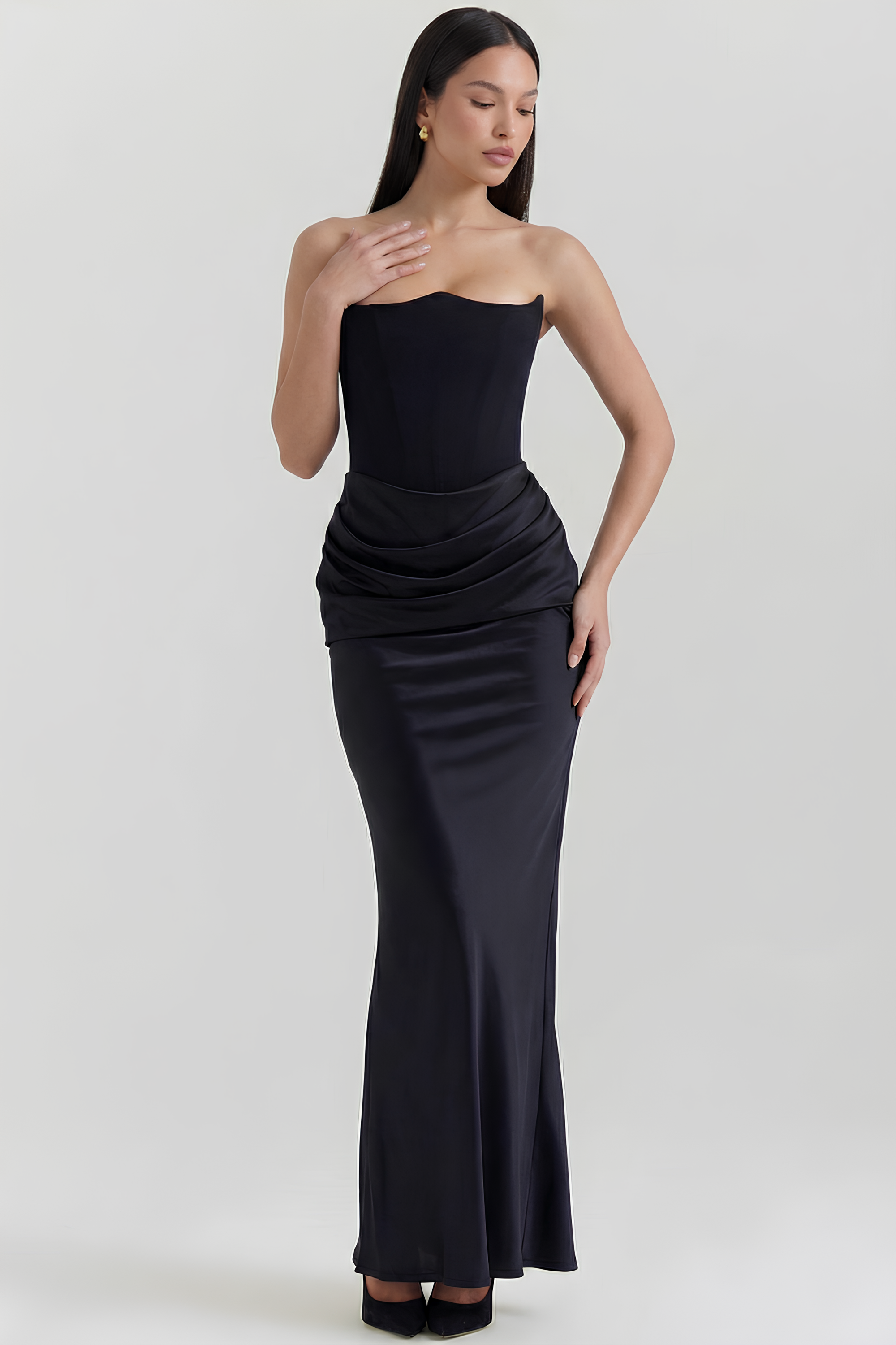 Vestido Longo Modelador Elsa - Verde Musgo