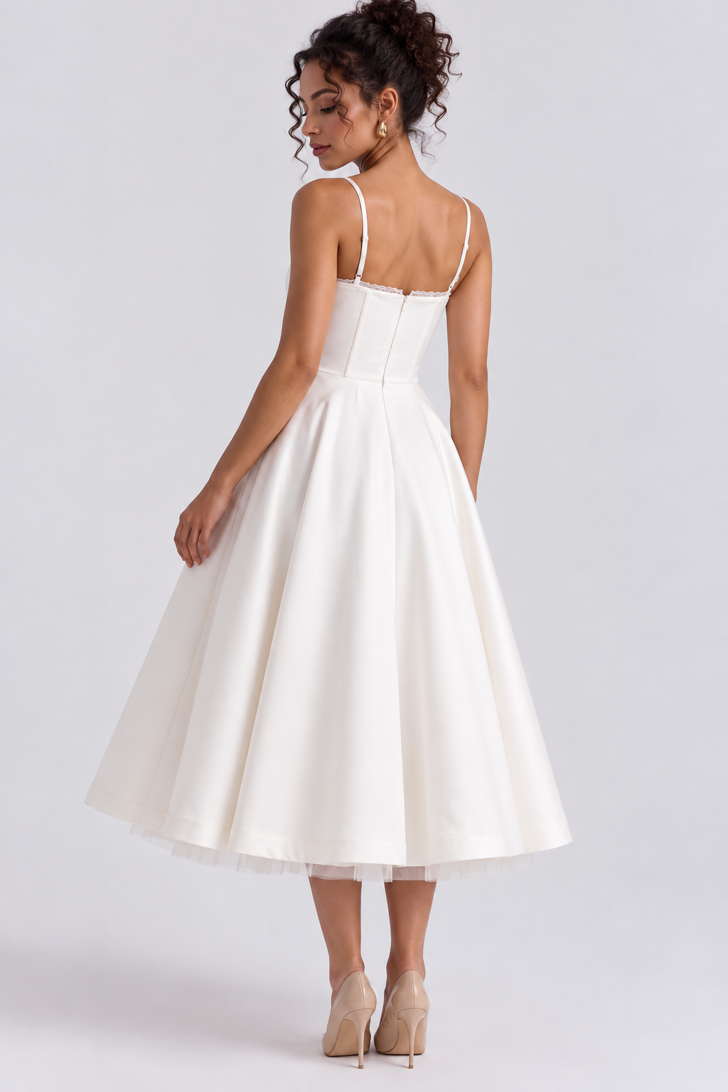 Vestido Midi Bella- Dupla Camada Bordô