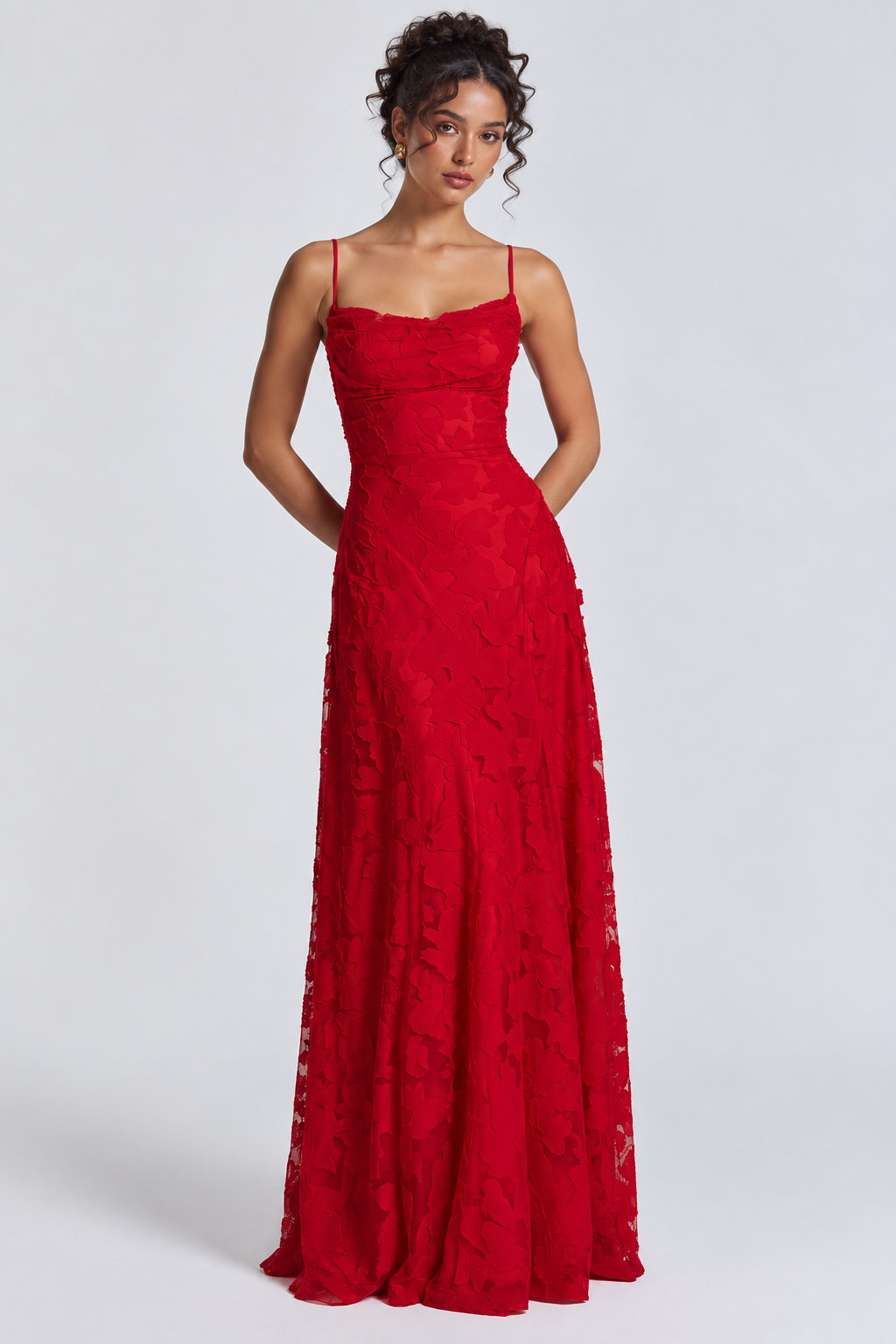 Vestido Longo Bustier Chris - Vermelho