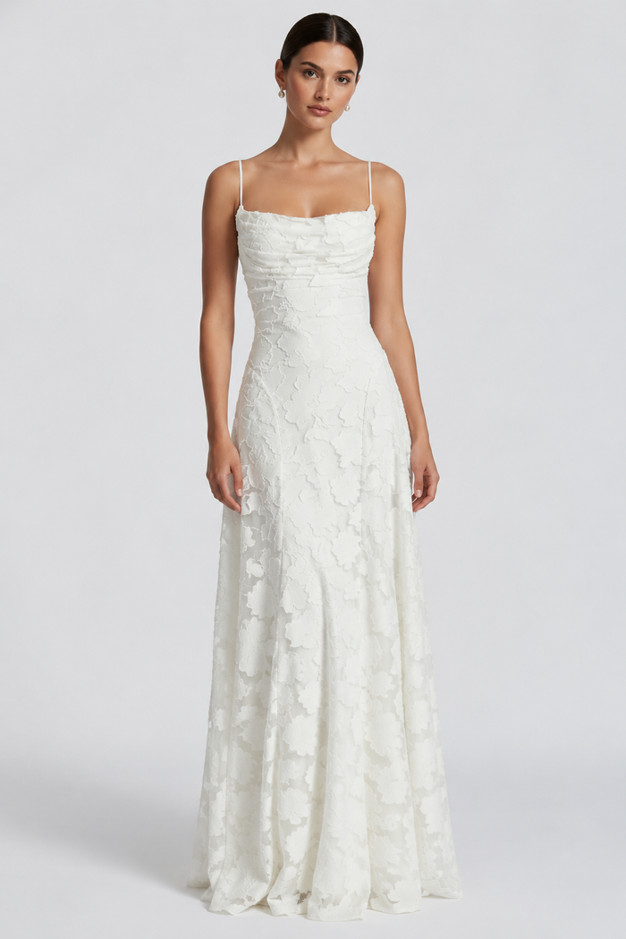 Vestido Longo Bustier Chris - Branco