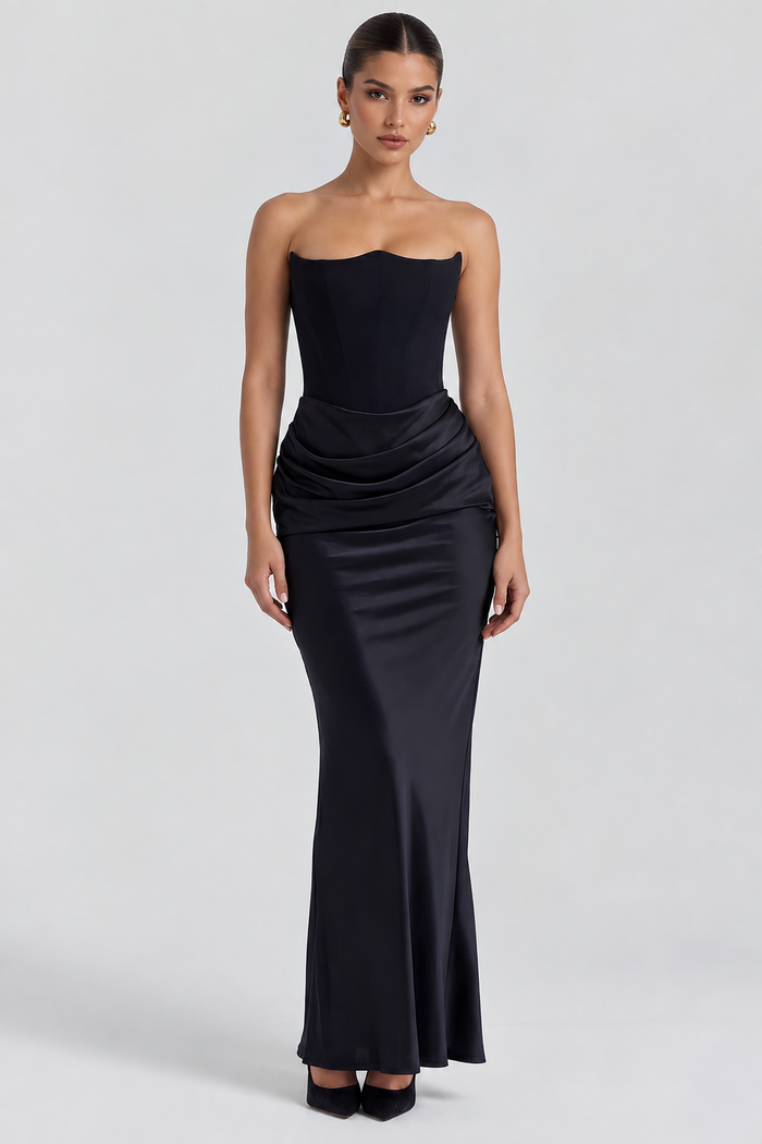 Vestido Longo Modelador Elsa - Preto