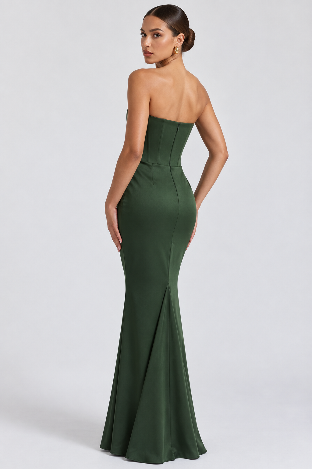 Vestido Longo Modelador Elsa - Verde Musgo