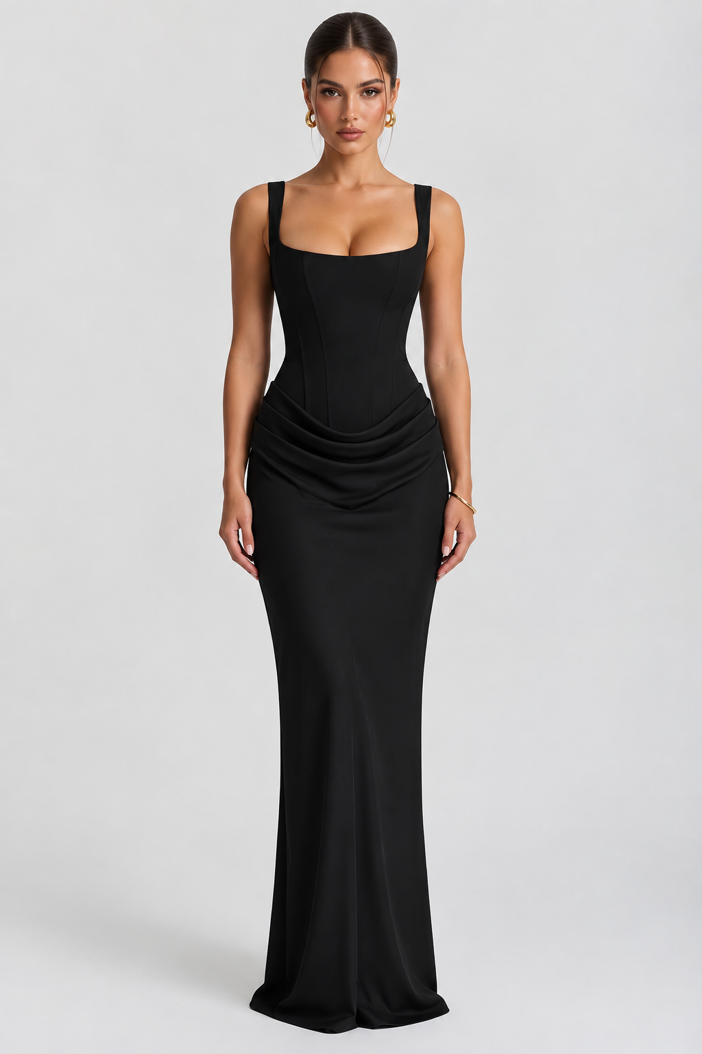 Vestido Longo Bustier Amelli - Marsala