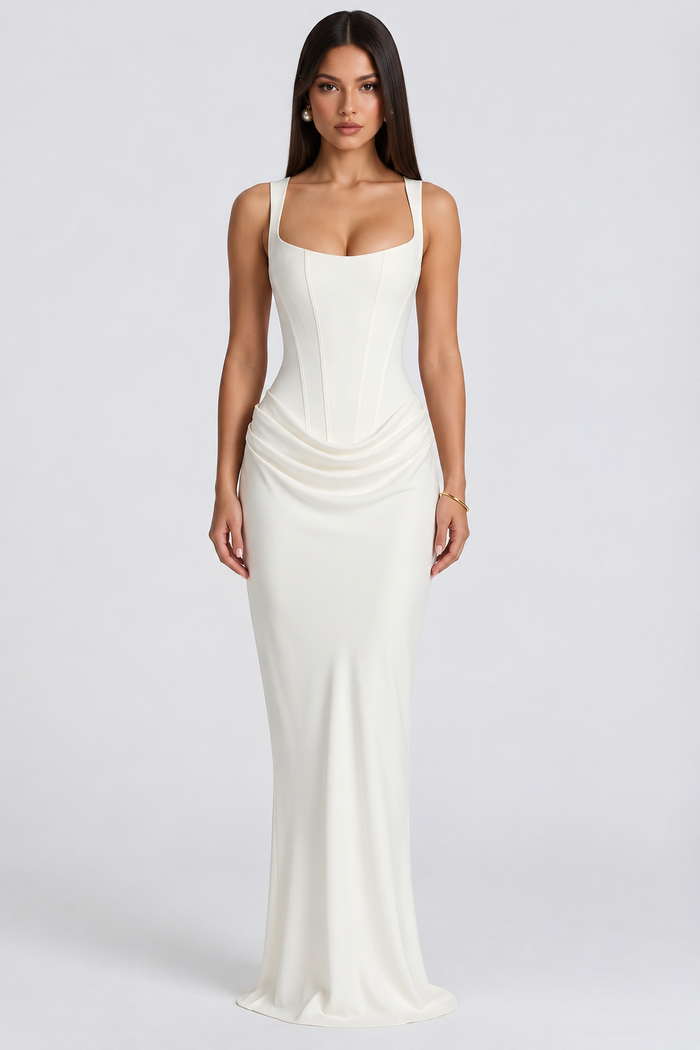 Vestido Longo Bustier Amelli - Branco