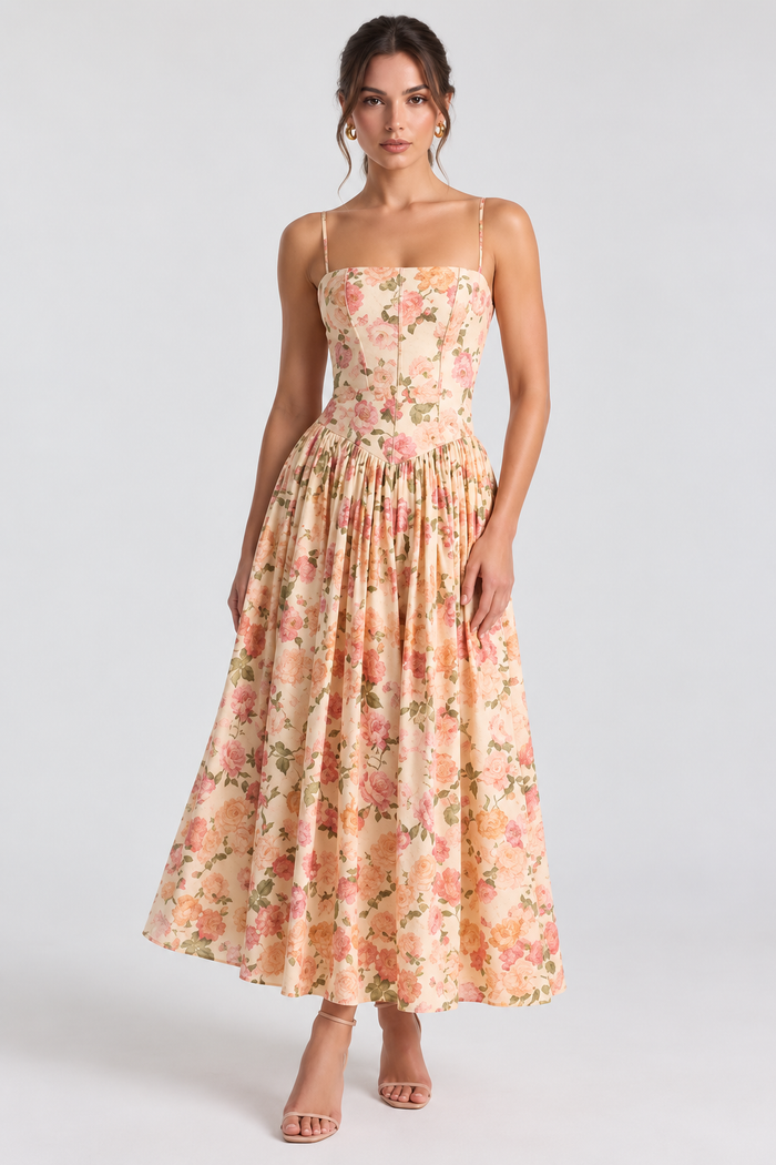 Vestido Modelador Camille - Pastel Roses