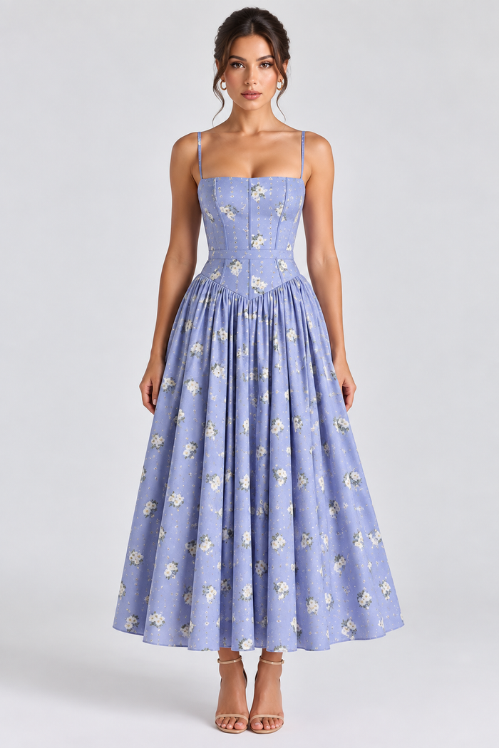 Vestido Modelador Camille - Roxo Floral