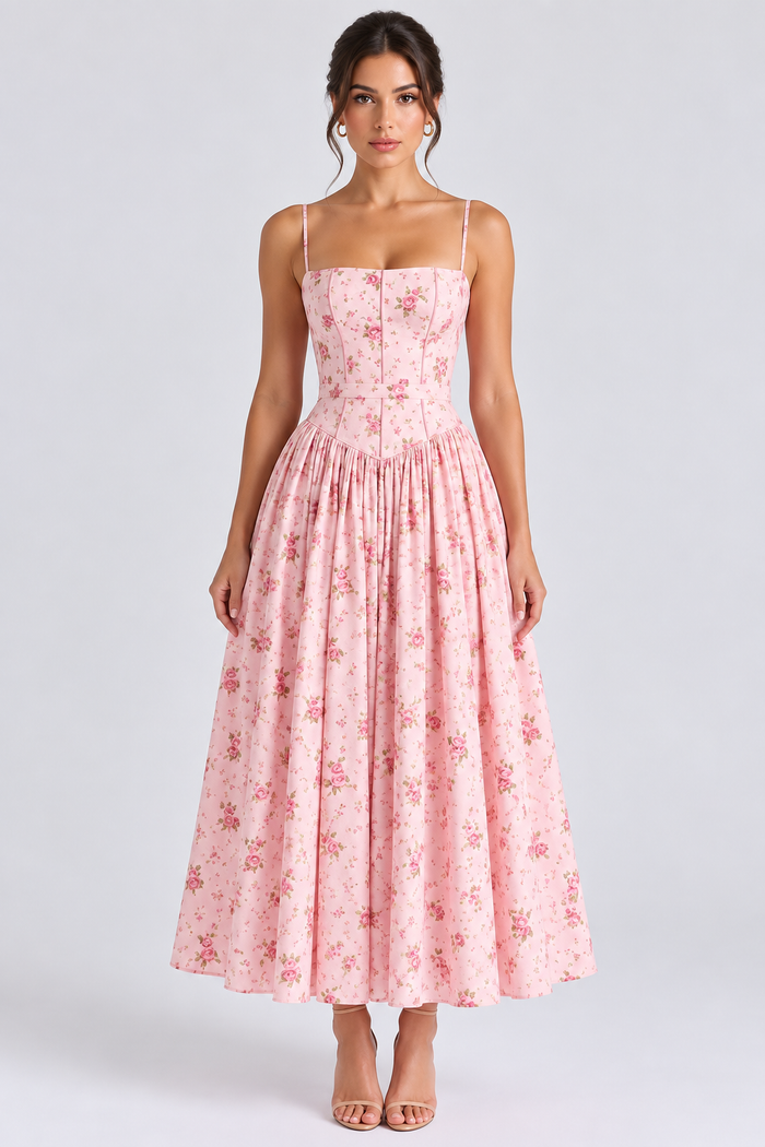 Vestido Modelador Camille - Pink Roses