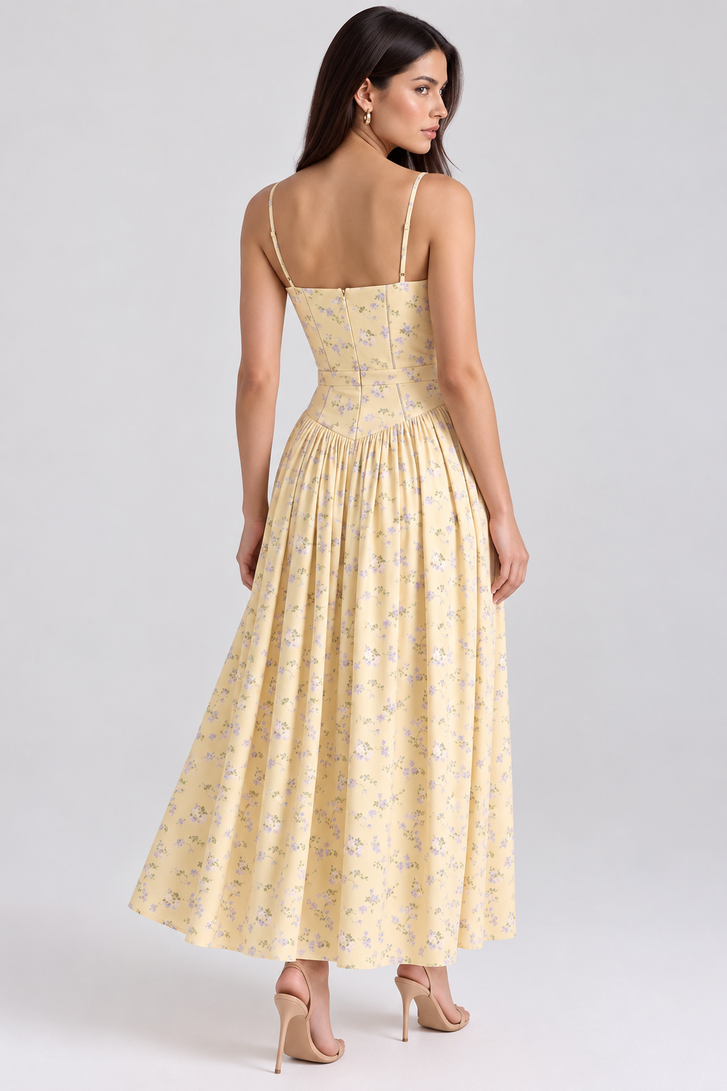 Vestido Modelador Camille - Amarelo Floral