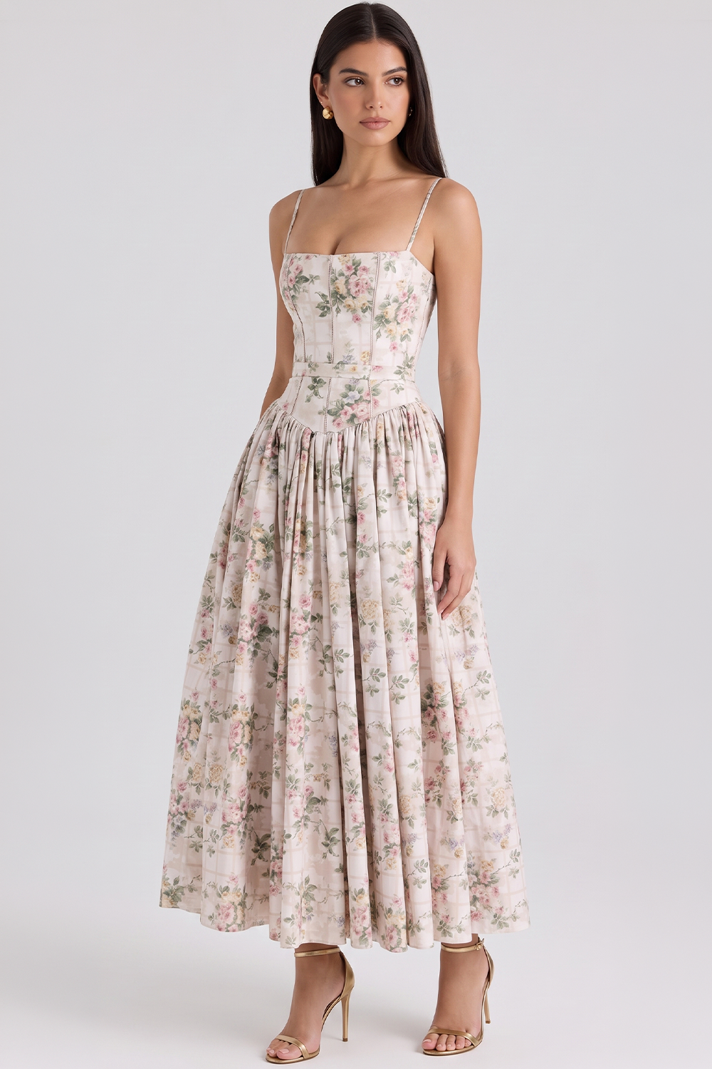 Vestido Modelador Camille - Pink Roses