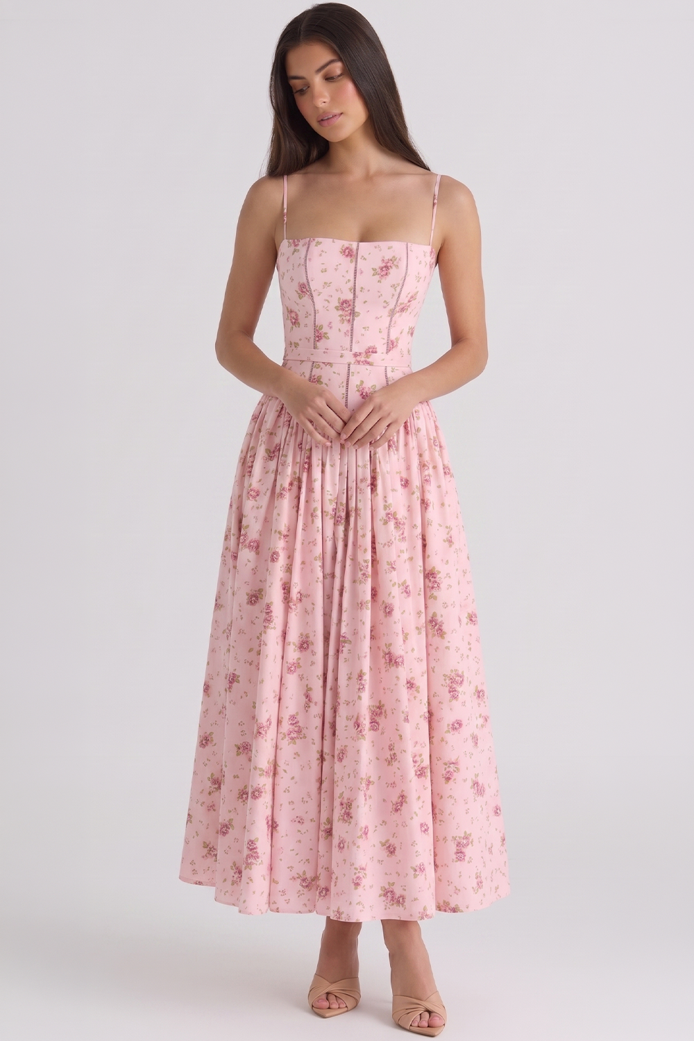 Vestido Modelador Camille - Branco Floral