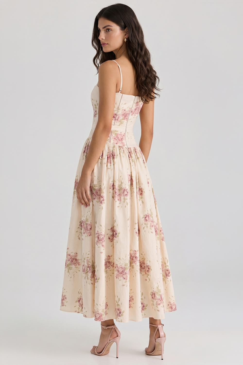 Vestido Modelador Camille - Branco Floral
