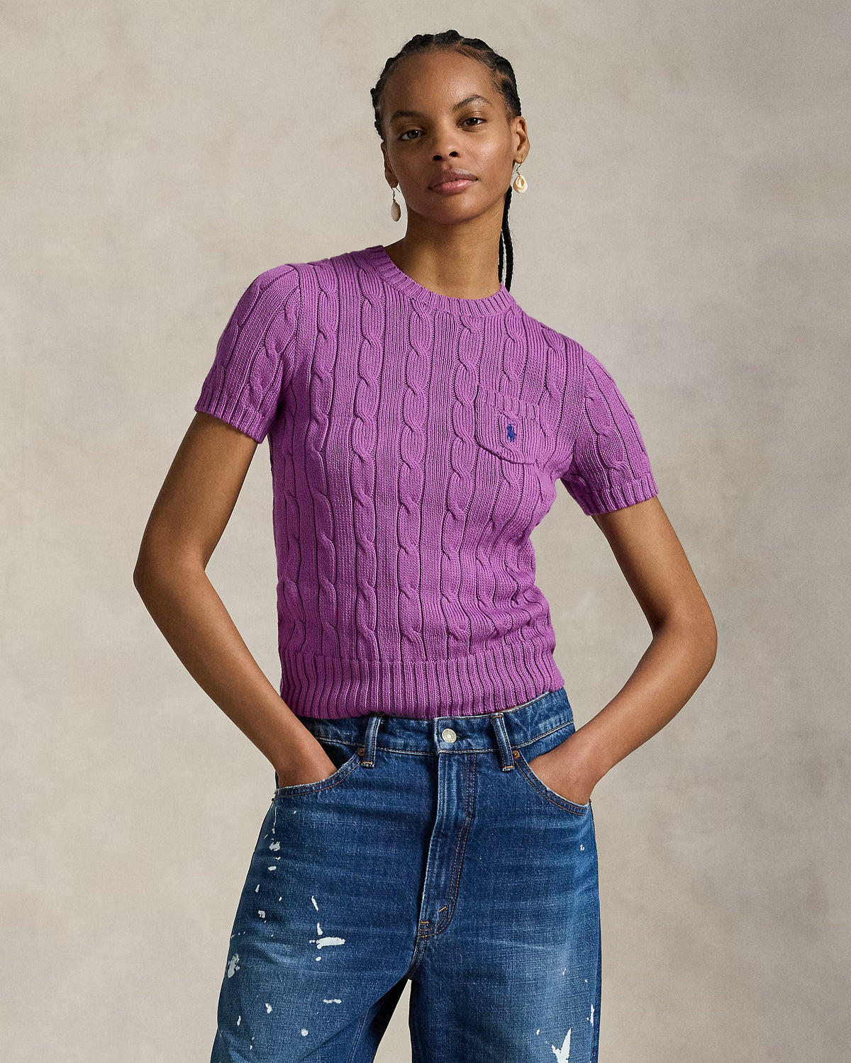 Suéter Ralph Lauren | Manga Curta
